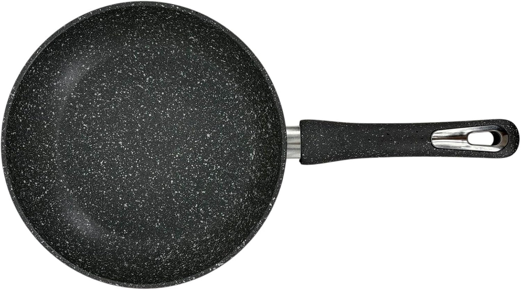 Today Home,Padella Antiaderente Effetto Pietra, Lady Stone,30cm, Rivestimento Antiaderente PFOA Free,Adatta a Tutti i Piani e Induzione,Manico Ergonomico,Fondo Full Induction,Colore Grigio Granito