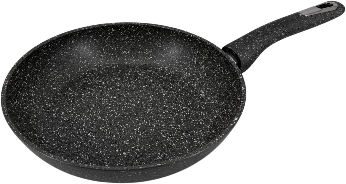 Today Home,Padella Antiaderente Effetto Pietra, Lady Stone,20cm, Rivestimento Antiaderente PFOA Free,Adatta a Tutti i Piani e Induzione,Manico Ergonomico,Fondo Full Induction,Colore Grigio Granito