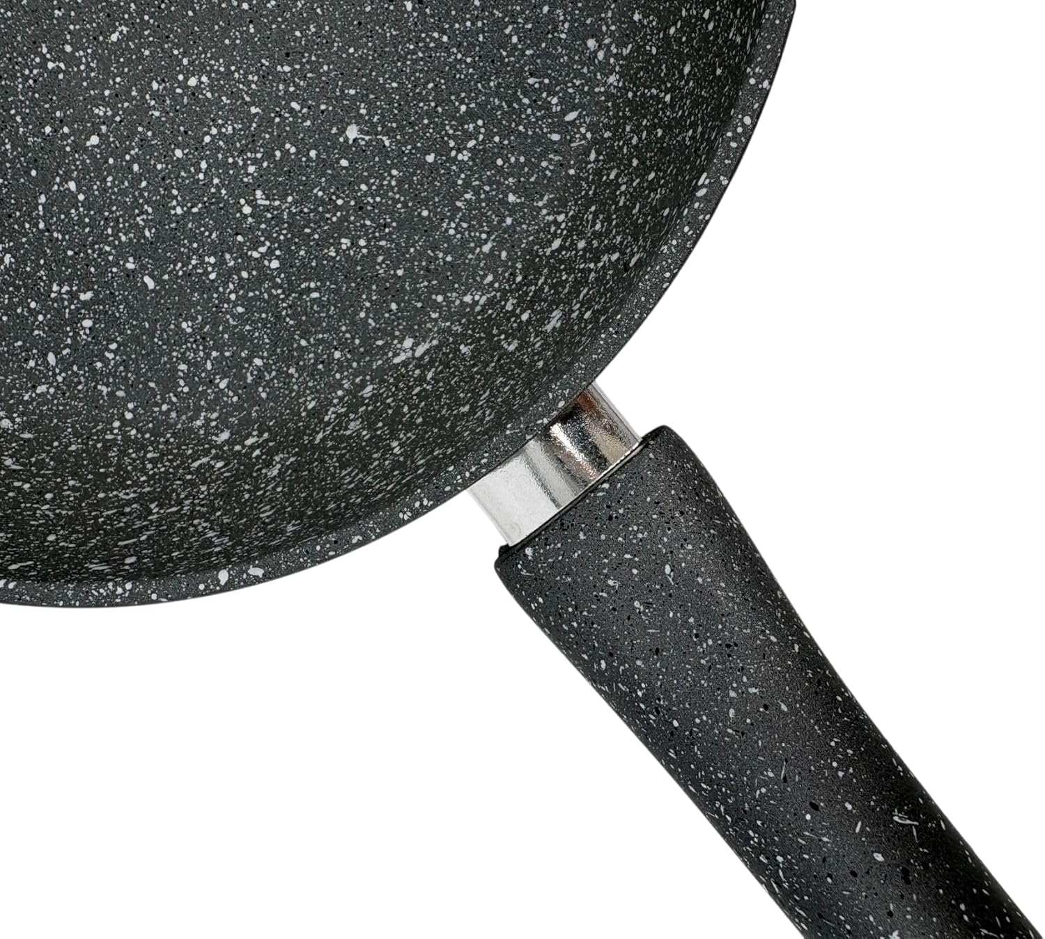 Padella Antiaderente Effetto Pietra, Lady Stone,28cm, Rivestimento Antiaderente PFOA Free,Adatta a Tutti i Piani e Induzione,Manico Ergonomico,Fondo Full Induction,Colore Grigio Granito