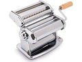 Imperia IPasta Classica. Macchina per la pasta 100% Made in Italy. Macchina pasta fresca in acciaio. Sfogliatrice manuale con manovella. Crea una sfoglia per Lasagne, Tagliolini, Fettuccine. (Cromato)