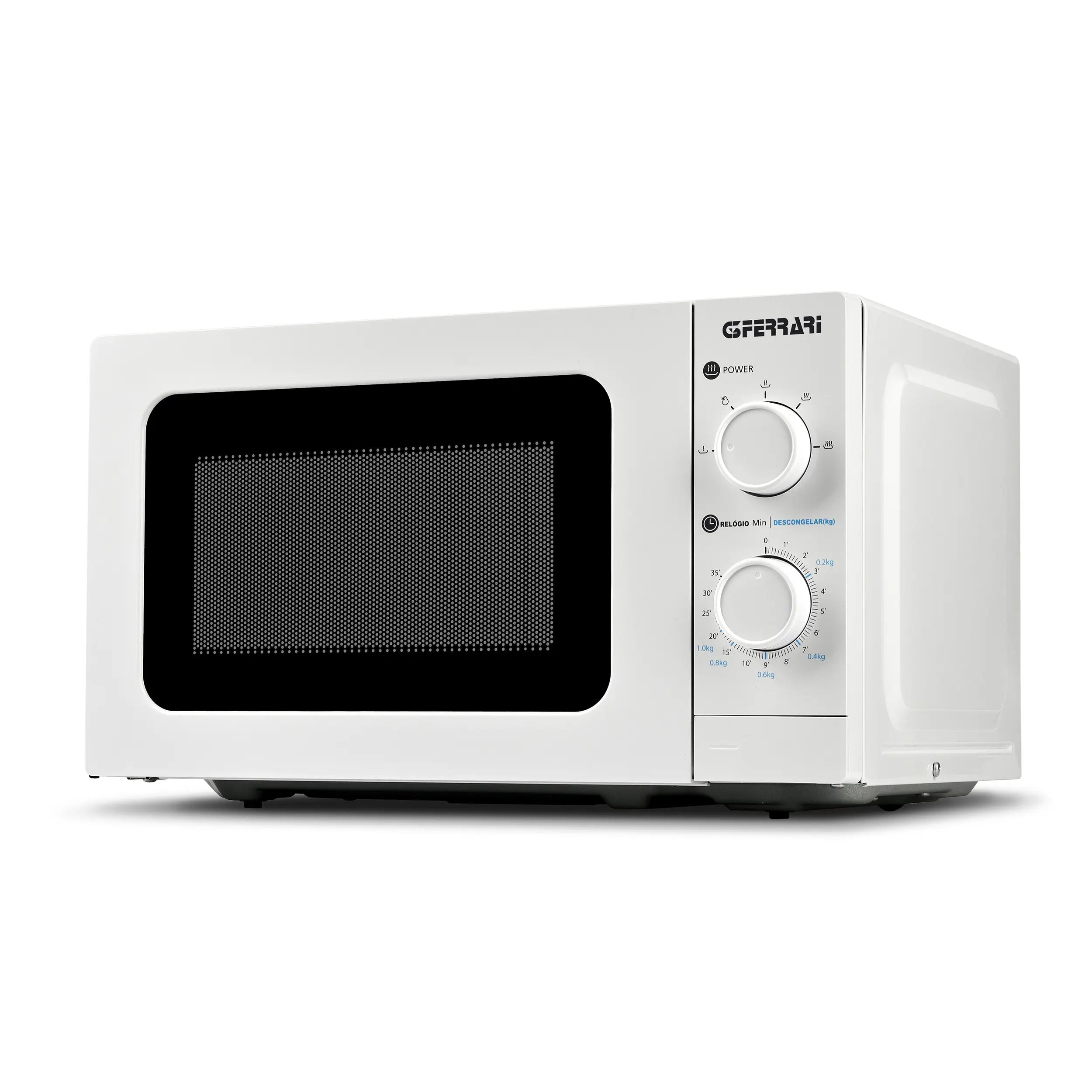 G3 Ferrari G10172 Forno a Microonde "Otello", 20 Litri, 700W, Timer 35 minuti, Luce interna, Accessori inclusi, Bianco