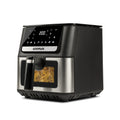 G3 ferrari  G10207 Friggisano 6.5L Friggitrice ad Aria 6,5 Litri, 1700 W, Display digitale, 8 programmi, Vassoio rialzabile, Funzione Grill, Ricettario incluso, Nero